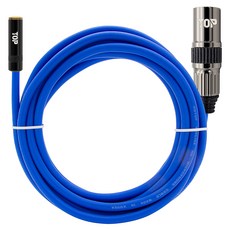 HDtop 3.5 立體聲母頭 TO XLR 線 20m, 1個, 藍色, HT-TP1466