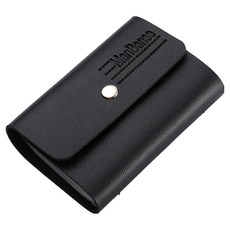 포텐키트 깔끔한 심플한 카드 홀더 20p 명함 보관함 7 x 10.2 cm, 블랙3, 1단