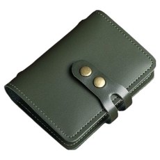 포텐키트 데일리 카드홀더 30p +신분증 홀더 2p 명함 보관함 7.5x11cm, 카키, 1단