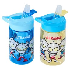 KiKimmy ULTRAMAN超人力霸王TRITAN兒童水壺2件組, 1組, 混合顏色, 400ml