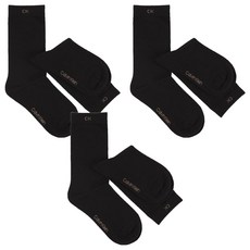 Calvin Klein 凱文克萊 Pique羅紋無縫襪頭襪 3雙入