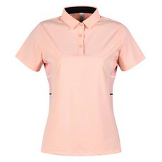 luxgolf 女款側邊亮點翻領短袖T恤 LB25M616W