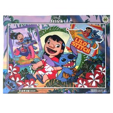 HUNDRED PICTURES 百耘圖 Stitch史迪奇拼圖, 1000片, 1盒, 多色