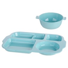 plala 家庭款餐盤+碗組, 1組, 祖母綠