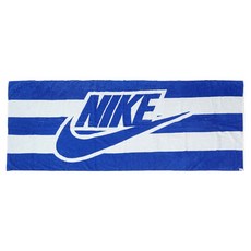 NIKE 耐吉 CLUB 海灘毛巾, 藍白色, 1條