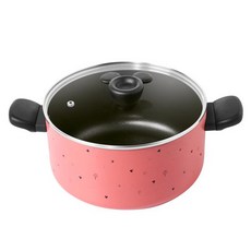 MEYER 美亞 童趣系列 雙耳湯鍋 可用電磁爐 含蓋 5.2L, 紅色, 1個, 24cm