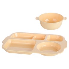 plala 家庭款餐盤+碗組, 1組, 香草黃