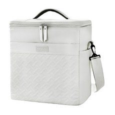 韓式優雅編織牛津布大容量保冷包 30 x 22 x 32cm, 高雅灰