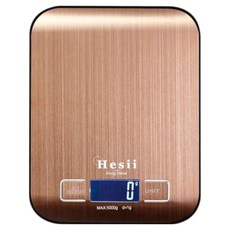 Hesii 不銹鋼髮絲紋電子秤 1g~3kg, 3kg, 顏色隨機, 單一商品