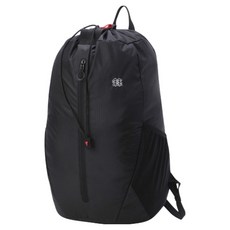 코오롱스포츠 경량 패커블 스트링 백팩 15L QEBXX25117, 블랙