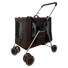 開放式寵物推車 DTC-810, 1台, 咖啡色