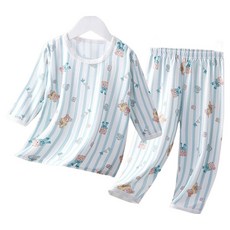 JOYMULTI 兒童七分網眼好眠家居服套裝
