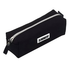 POPO FANCY The Moment 簡約筆袋 黑色 時尚文具收納 男女通用款, 1個