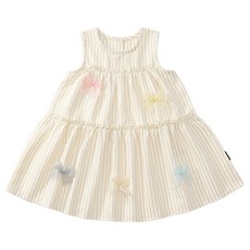 Arbe 女童用海耶特蝴蝶結連身裙
