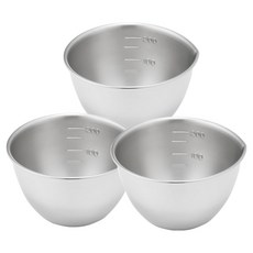 LiLFANT Arctic & Base 下村圓形不鏽鋼量杯, 200ml, 3個, 單一顏色