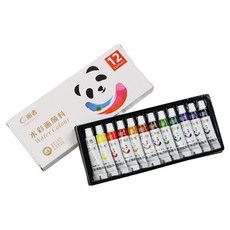 에픽스 미니파레트 아크릴 상자 스케치 여행 수채화 물감, 5ml, 12색