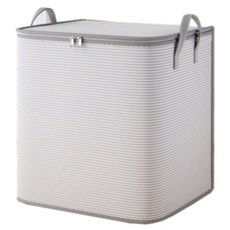 Wishit 大容量布料棉被衣櫃收納整理箱 100L, 灰色條紋, 1個