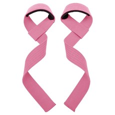 WAISFIT 철봉 풀업 헬스 스트랩, 핑크 투명 드립, 2개