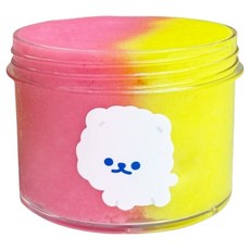 Jellybliss 黃粉雲朵雪花史萊姆, 1個, 黃粉色