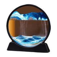 意境3D立體流沙畫擺飾, 藍色