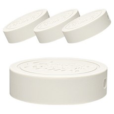 미르 헥사 제뉴엔 유리병 실리콘 뚜껑 70mm, 화이트, 4개