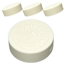 미르코리아 실리콘 헥사 얌얌 유리병 뚜껑 58mm, 화이트, 4개