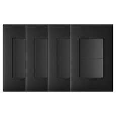 Legrand 羅格朗 Apela Simple 2孔開關 黑色, 4個