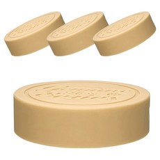 미르코리아 헥사 제뉴엔 유리병 실리콘 뚜껑 70mm, 옐로우, 4개