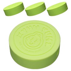 미르 실리콘 헥사 얌얌 유리병 뚜껑 58mm, 그린, 4개