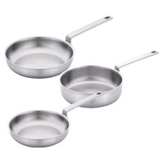 LiViNG ART 電磁爐 316Ti 五層 優質不鏽鋼平底鍋 3件組, 1套, 24cm平底鍋 + 28cm平底鍋 + 24cm單柄深煎鍋, B