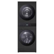 LG전자 트롬 AI 오브제컬렉션 워시타워 세탁기 FA25KJF + 건조기 RA25KJF + 25kg + 25kg 방문설치, WA2525KDF, 스페이스블랙