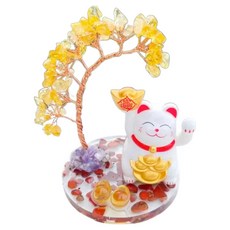 開運招財貓水晶樹, 黃水晶貓貓旺旺旺翻天