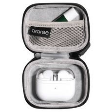 araree 無線耳機硬殼收納盒, 黑色, 1個, 單一商品