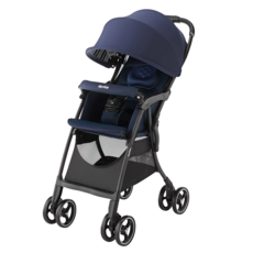Aprica 愛普力卡 超輕盈單向推車 Cururee 橫行輪 2129307 0~3歲 4.2Kg, 天際藍
