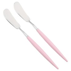 Bogen Allemande 緞面餐具奶油刀, 2個, 粉紅色