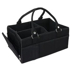 로시테라 다용도 기저귀 정리함, 블랙 사이드포켓 지퍼