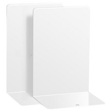 미소로운 묵직한 L자형 북엔드 2p, 화이트