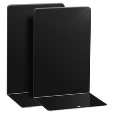 미소로운 묵직한 L자형 북엔드 2p, 블랙