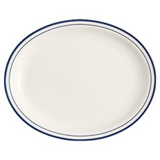 시라쿠스 킹스인 타원 접시 29cm, 미드나잇 블루, 1개
