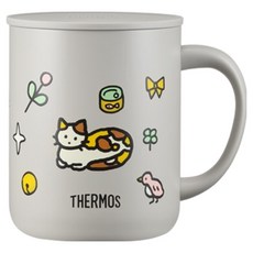 THERMOS 膳魔師 ZERO PER ZERO 保溫保冷反轉馬克杯 450ml JDG-450KC-GY, 1個, 灰色