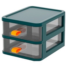 Market Ring 多用途美術用品收納盒 深綠色 2層