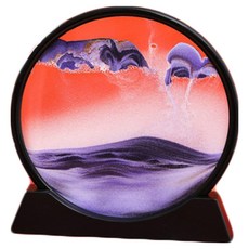 意境3D立體流沙畫擺飾, 紫色