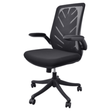 CABLE&HOME'S 凱堡家居 希拉羽葉造型背靠美型電腦椅, 黑色