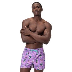 speedo 男士 Edge Volley Hula Palm 水上短褲 8-00465017929, PURPLE