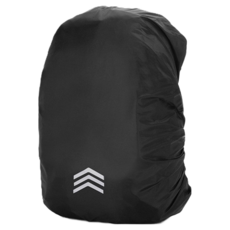 防雨背包罩 三角反光款, 黑色, 1個