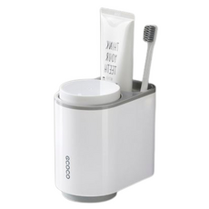 ecoco 意可可 省空間磁吸雙杯收納架, 1個, 氣質灰