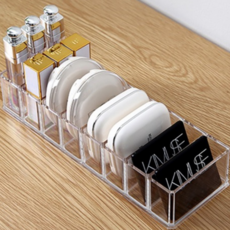 abm 壓克力化妝品收納盒 2個, 透明, 8格