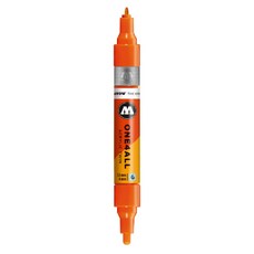 MOLOTOW ONE4ALLTM 雙頭壓克力筆 262螢光紅 繪畫筆, 1支, 1.5mm + 4mm