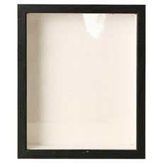 픽앤홈 드라이플라워 액자 직사각, 1개, 블랙