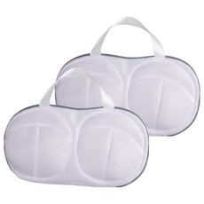 內衣收納防變形手提洗衣袋, 2個, 灰色